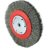 101F-2M Crimped Wire Brush, 6" Dia., 0.014" Fill, 1/2" - 2" Arbor Southpoint Industrial Supply