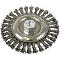 Standard Face Knot Wire Wheel Threaded, 6" Dia., 0.022" Fill, 5/8"-11 Arbor, Steel Southpoint Industrial Supply