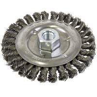 Standard Face Knot Wire Wheel Threaded, 5" Dia., 0.022" Fill, 5/8"-11 Arbor, Steel Southpoint Industrial Supply