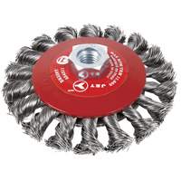 BK520T Knot-Twisted Conical Bevel Brush, 5" Dia., 5/8-11 Arbor Southpoint Industrial Supply