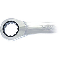 Non-Reversible Long Pattern Ratcheting Combination Wrench, 19 mm, Plain Finish Southpoint Industrial Supply