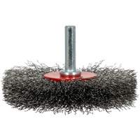 Brosse radiale &agrave; fils cr&ecirc;p&eacute;s mont&eacute; sur mandrin ER300-12, 3", Fils ,012" Southpoint Industrial Supply