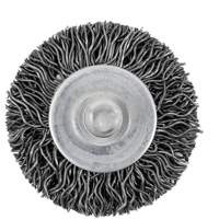 Brosse radiale &agrave; fils cr&ecirc;p&eacute;s mont&eacute; sur mandrin 126, 1-1/2", Fils 0,02", Tige 1/4" Southpoint Industrial Supply