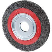 Crimped Wire Wheel, 6" Dia., 0.007" Fill, 2"/1/2" - 5/8" Arbor Southpoint Industrial Supply