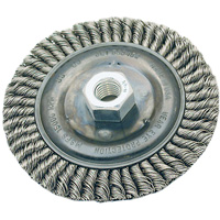 Stringer Bead Brush, 4" Dia., 0.022" Fill, 5/8"-11 Arbor, Steel Southpoint Industrial Supply