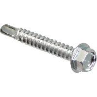Self Drill Hex Washer, 1" x 10" L, Zinc Plated Southpoint Industrial Supply
