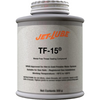 TF-15&reg; Metal-Free Thread Sealing Compound, Brush-Top Can, 227 ml, -46° C - 315° C/50° F - 600° F Southpoint Industrial Supply