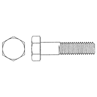 Hex Cap Screw, 1/4"-20 Dia., 2" L, Stainless Steel, Coarse, Grade 18-8 Stainless Steel Southpoint Industrial Supply