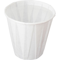 Pleated Cup, Paper, 5 oz., White MMT414 | Southpoint Industrial Supply