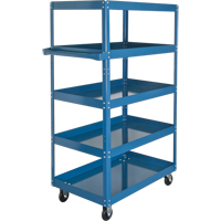 Shelf Carts , 5 Tiers, 18" W x 61" H x 30" D, 900 lbs. Capacity Southpoint Industrial Supply