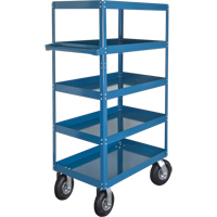 Shelf Carts , 5 Tiers, 24" W x 65" H x 36" D, 900 lbs. Capacity Southpoint Industrial Supply