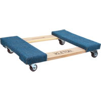 Carpeted Ends Hardwood Dolly, Wood Frame, 18" W x 24" L, 900 lbs. Capacity Southpoint Industrial Supply
