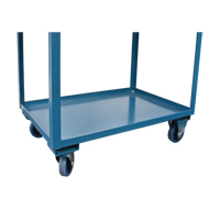 Deep Lipped Service Cart, 2 Tiers, 24" W x 47" H x 36" D, 1200 lbs. Capacity Southpoint Industrial Supply