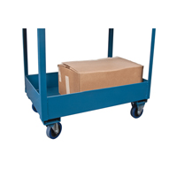 Deep Lipped Service Cart, 2 Tiers, 24" W x 47" H x 36" D, 1200 lbs. Capacity Southpoint Industrial Supply