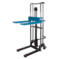 Hydraulic Platform Lift Stacker, Foot Pump Operated, 880 lbs. Capacity, 60" Max Lift MN397 | Southpoint Industrial Supply