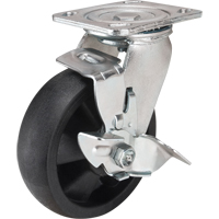 Hi-Temp Caster, Swivel with Brake, 6" (152.4 mm), Nylon, 880 lbs. (399 kg.) Southpoint Industrial Supply