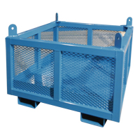 Material Handling Basket, 24" H x 48" W x 48" D, 1000 lbs. Capacity MN664 | Southpoint Industrial Supply