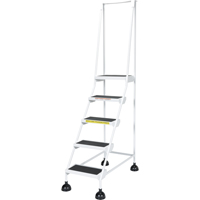 Light-Duty Stop-Step Ladders, 5 Steps, 16" Step Width, 47-11/16" Platform Height, Steel Southpoint Industrial Supply