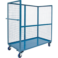 Chariot grillag&eacute; pour transport , Acier, 24" x 55" x 36", Capacit&eacute; 1200 lb Southpoint Industrial Supply