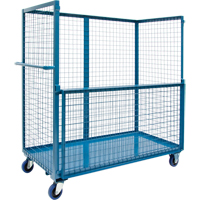 Chariot grillag&eacute; pour transport , Acier, 24" x 55" x 36", Capacit&eacute; 1200 lb Southpoint Industrial Supply