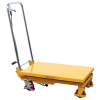 Hydraulic Scissor Lift Table, 17.75" L x 27.5" W/27-1/2" L x 17-3/4" W, Steel, 330 lbs. Capacity Southpoint Industrial Supply