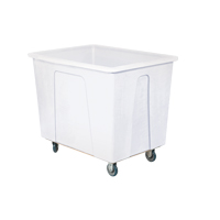 Box Truck, White Polyethylene, 46" L x 34" W x 40" H, 25 cu. Ft. Volume, 600 lbs. Capacity MO238 | Southpoint Industrial Supply