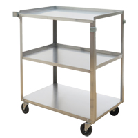 Shelf Carts, 3 Tiers, 17-5/8" W x 33" H x 27-1/8" D, 300 lbs. Capacity MO251 | Southpoint Industrial Supply
