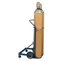 Professional Double Gas Cylinder Truck CC-2, Mold-on Rubber Wheels, 16-7/8" W x 7-1/4" L Base, 500 lbs. MO345 | Southpoint Industrial Supply