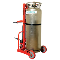 Hydraulic Large Liquid Gas Cylinder Cart HLCC, Polyurethane Wheels, 20" W x 20" D Base, 1000 lbs. MO347 | Southpoint Industrial Supply