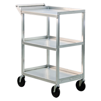 Chariot utilitaire, 3 Tiers, 16-1/2" la x 39" h x 27-3/4" p, Capacit&eacute; 350 lb Southpoint Industrial Supply