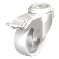 Roulette en nylon r&eacute;sistant aux chocs, Pivotant avec frein, Diam&egrave;tre 3-1/8" (79,5 mm), Capacit&eacute; 265 lb (120 kg) Southpoint Industrial Supply