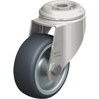 Roulette en &eacute;lastom&egrave;re thermoplastique acier inoxydable, Pivotant, Diam&egrave;tre 3-1/8" (79,5 mm), Capacit&eacute; 220 lb (100 kg) Southpoint Industrial Supply