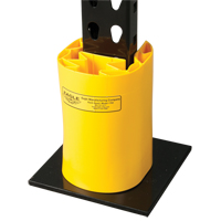 Polyethylene Rack Guard, 5" W x 6" L x 8" H, Yellow Southpoint Industrial Supply