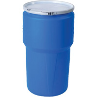 Nestable Polyethylene Drum, 14 US gal (11.7 imp. gal.), Open Top, Blue MO768 | Southpoint Industrial Supply