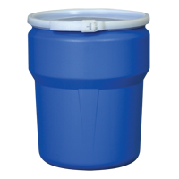 Nestable Polyethylene Drum, 10 US gal (8.33 imp. gal.), Open Top, Blue MO770 | Southpoint Industrial Supply