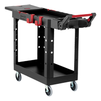 Heavy-Duty Adaptable Utility Cart, 2 Tiers, 17-3/4" x 36" x 46-1/5", 500 lbs. Capacity Southpoint Industrial Supply