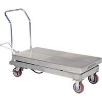 Manual Hydraulic Scissor Lift Table, 47" L x 24" W, Partial Stainless Steel, 2000 lbs. Capacity Southpoint Industrial Supply