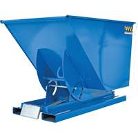 Self-Dumping Hopper, Steel, 1 cu.yd., Blue Southpoint Industrial Supply
