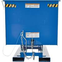 Self-Dumping Hopper, Steel, 1 cu.yd., Blue Southpoint Industrial Supply
