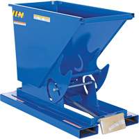 Conteneur autobasculeur, Acier, 1/3 vg³, Bleu Southpoint Industrial Supply