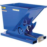Self-Dumping Hopper, Steel, 1/2 cu.yd., Blue Southpoint Industrial Supply