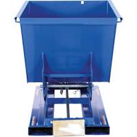 Self-Dumping Hopper, Steel, 1/2 cu.yd., Blue Southpoint Industrial Supply