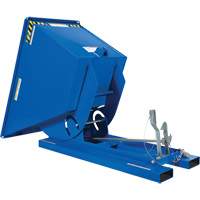 Self-Dumping Hopper, Steel, 3/4 cu.yd., Blue Southpoint Industrial Supply