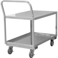 Industrial Grade Low Profile Shop Cart, 2 Tiers, 30-1/8" W x 52-3/4" D x 38-1/8" H, 1200 lbs. Cap. MP001 | Southpoint Industrial Supply