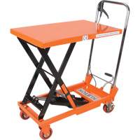Hydraulic Scissor Lift Table, 27-1/2" L x 17-3/4" W, Steel, 330 lbs. Capacity MP005 | Southpoint Industrial Supply