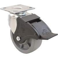 Roulette Emaxx, Pivotant avec frein, 4" (101,6 mm), Envirothane, 1000 lb (453,6 kg) Southpoint Industrial Supply