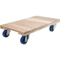 Medium-Duty Solid Wood Dollies, Polyolefin Wheels, 900 lbs. Capacity, 18" W x 24" D x 7" H MP087 | Southpoint Industrial Supply