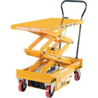 DC Powered Hydraulic Scissor Lift Elevating Cart, Steel, 39-3/4" L x 20-1/2" W, 1000 lbs. Capacity MP111 | Southpoint Industrial Supply