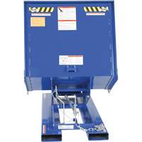 Open Sided Hopper, Steel, 1 cu.yd., Blue Southpoint Industrial Supply