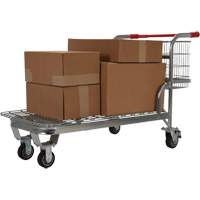 Nestable Wire Cart, Steel, 28-3/4" x 37-1/16" x 59-5/8", 275 lbs. Capacity Southpoint Industrial Supply